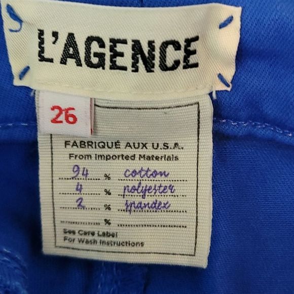 L'Agence Sada cropped jean Sz 26 Mid Rise Stretchy - Picture 7 of 8